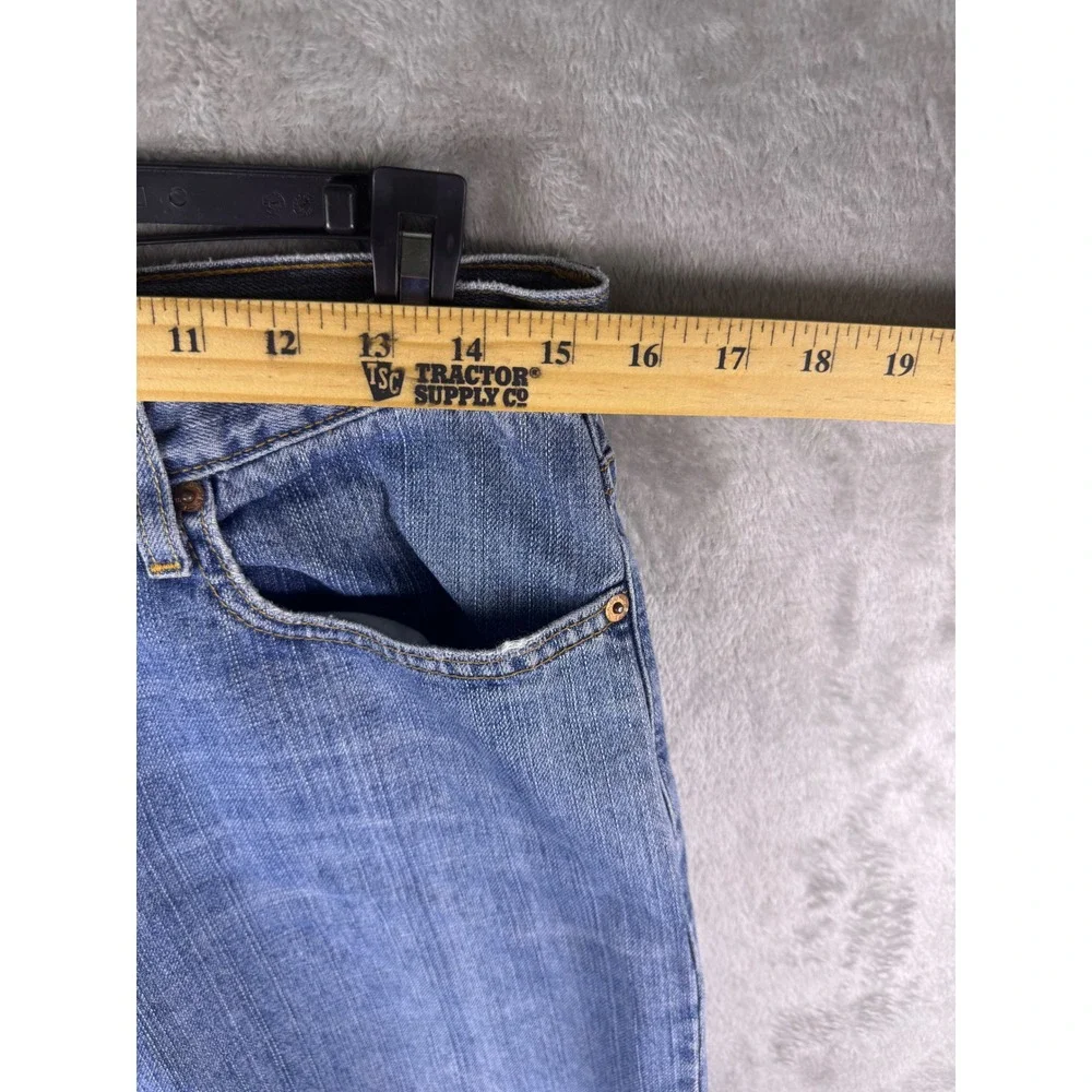 Levis 527 Mens W32 L30 Low Boot Cut Jeans Blue Denim Medium Wash Y2K